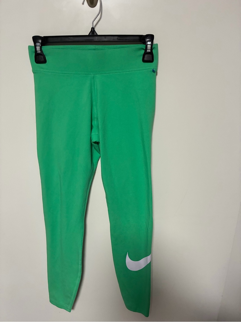 Nike Bright Green Leggings with White Swoosh